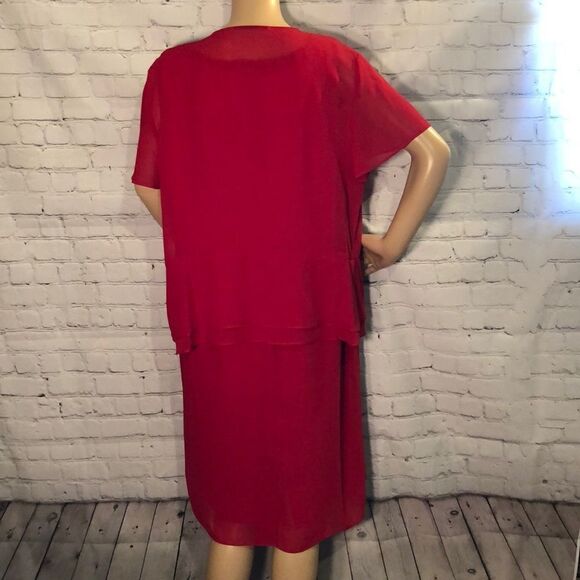 Vintage 80s/90s Another Time Sleeveless Dress & Matching Short Sleeve Jacket 16 - Picture 6 of 10